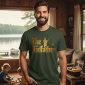De Rodfather Grappige Visparodie Design voor Papa T-shirt