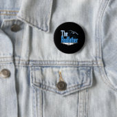 De Rodfather Grappige Visparodie Ronde Button 5,7 Cm (In situ)