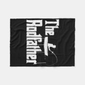De Rodfather Grappige Visser Vader Cadeau Fleece Deken (Voorkant (Horizontaal))