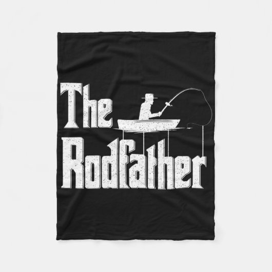 De Rodfather Grappige Visser Vader Cadeau Fleece Deken (Voorkant)
