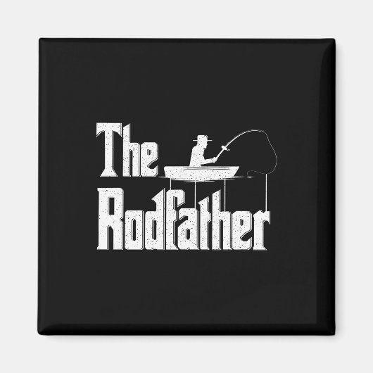 De Rodfather Grappige Visser Vader Cadeau Magneet (Voorkant)