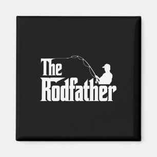 De Rodfather Grappige Visser Vader Humor  Magneet