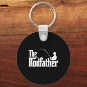 De Rodfather Grappige Visser Vader Humor Sleutelhanger (Voorkant)
