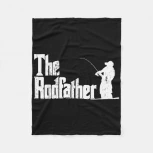 De Rodfather Grappige Visserij Buiten Visser Vader Fleece Deken