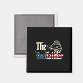 De Rodfather Retro Groovy Visliefhebber Vader D Magneet (Voorkant / Achterkant)