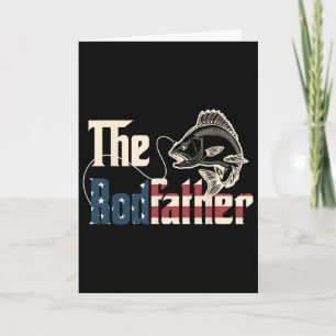 De Rodfather Retro Groovy Visliefhebber Vader Kaart