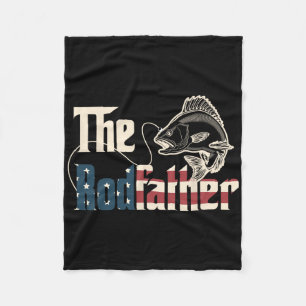 De Rodfather Retro Groovy Visliefhebber Vaders Ver Fleece Deken