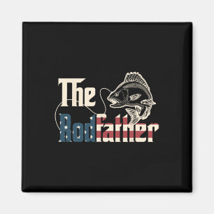 De Rodfather Retro Groovy Vist geliefde vaders D Magneet