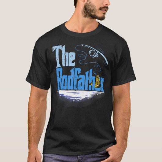 De Rodfather  Vissen  Voor Vissers T-shirt (Voorkant)