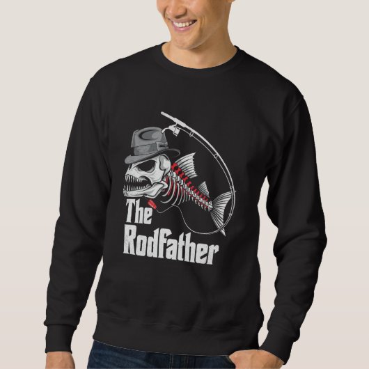 De rodfather Vist pa Fish Skeleton Fisher Dad Trui (Voorkant)