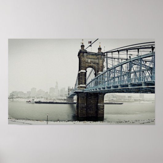 De Roebling Brug Poster (Voorkant)