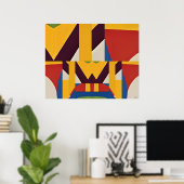 De roeiboot poster (Thuiskantoor)