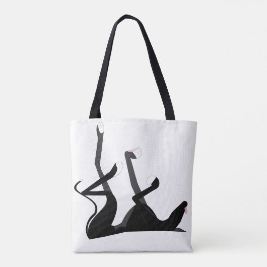 De roekelhond tote bag (Achterkant)