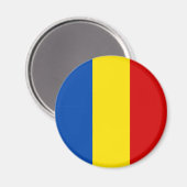 De Roemeense vlag Magneet (Voorkant / Achterkant)