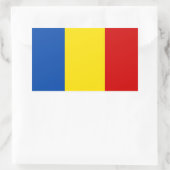 De Roemeense vlag Rechthoekige Sticker (Tas)