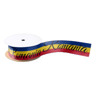 De Roemeense vlag & Roemenië reizen, vakantie/spo Satijnen Lint