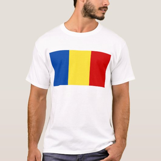 De Roemeense vlag T-shirt (Voorkant)
