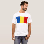 De Roemeense vlag T-shirt (Voorkant volledig)