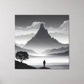 De roep van de berg canvas afdruk (Voorkant)