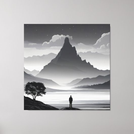 De roep van de berg canvas afdruk (Voorkant)