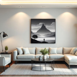 De roep van de berg canvas afdruk