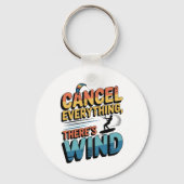 De Roep van de Wind - Kitesurfen Passie Sleutelhanger (Voorkant)