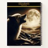 De roep van een solitaire wolf onder een stralende notitieboek (Achterkant)