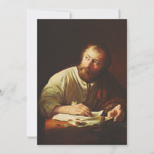 De Roeping van de apostel Mattheus Kaart (Voorkant)