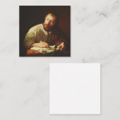De Roeping van de apostel Mattheus Vierkante Visitekaartje (Voorkant / Achterkant)