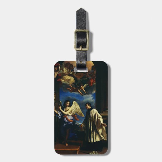 De roeping van Sint Aloysius Luigi Gonzaga Bagagelabel (Voorkant verticaal)