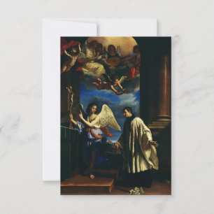 De roeping van Sint Aloysius Luigi Gonzaga Bedankkaart