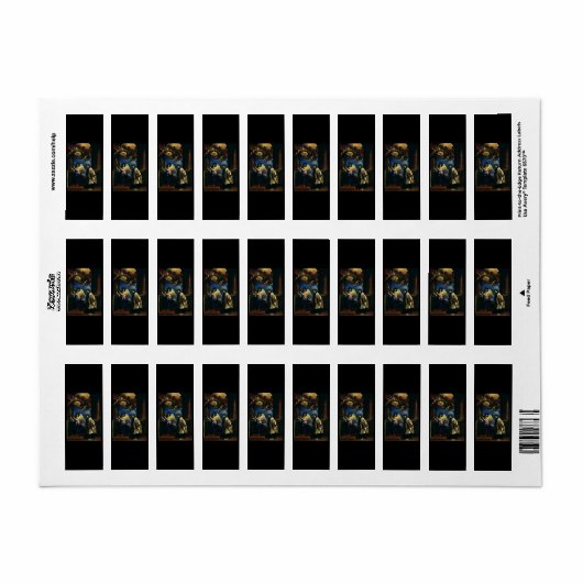 De roeping van Sint Aloysius Luigi Gonzaga Etiket (Full Sheet)