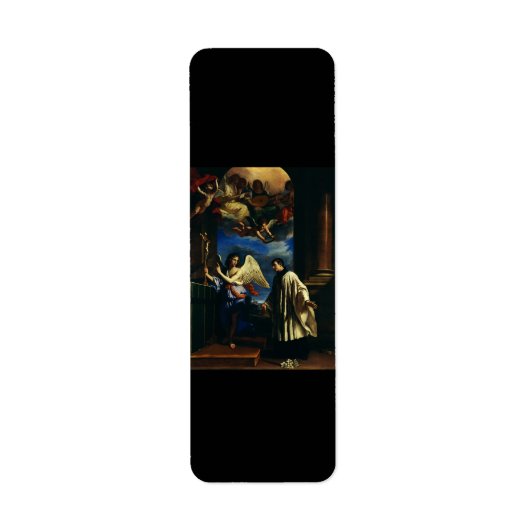 De roeping van Sint Aloysius Luigi Gonzaga Etiket (Voorkant)