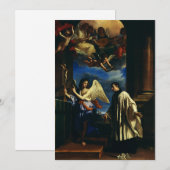 De roeping van Sint Aloysius Luigi Gonzaga Feestdagenkaart (Voorkant / Achterkant)