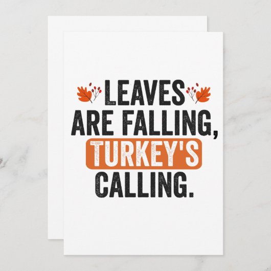 De roeping van Turkije valt weg Kaart (Voorkant / Achterkant)