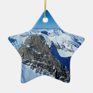 De Roggspitze St Anton Vakantiekaart Poster Foto  Keramisch Ornament
