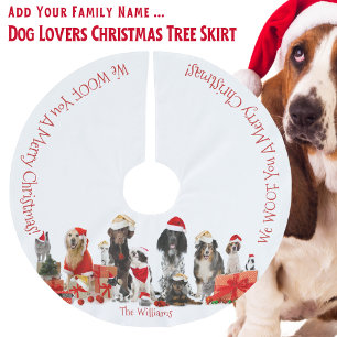 De Rok van de Kerstboom van hondenliefhebbers -