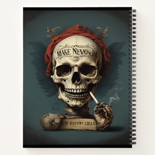de rokende schedel notitieboek (Achterkant)