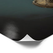 De rokende schedel perfect poster (Hoek)