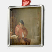 De roker metalen ornament (Links)