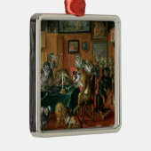 De rokerruimte met apen metalen ornament (Rechts)