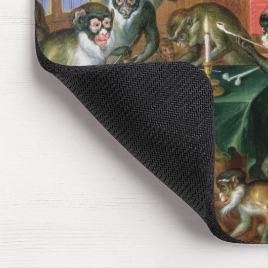 De rokerruimte met apen muismat (Hoek)