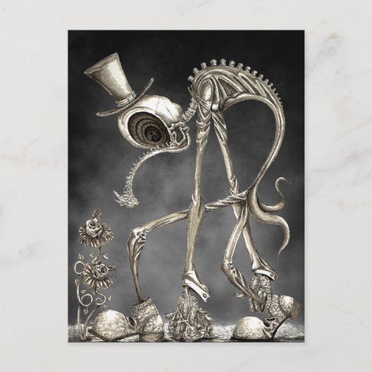 De rol met achtergrond briefkaart (Voorkant)