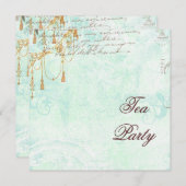 De Rol van de kant & de Tassels nodigen uit Kaart (Voorkant / Achterkant)