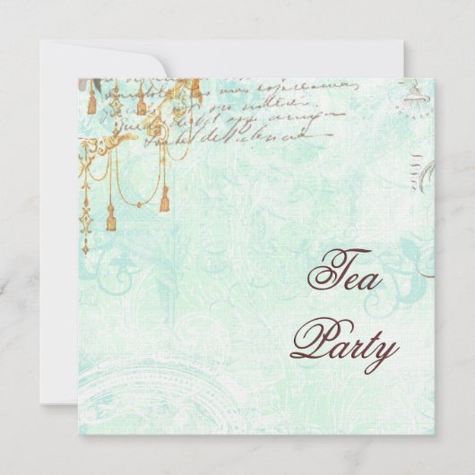 De Rol van de kant & de Tassels nodigen uit Kaart (Voorkant)