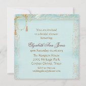 De Rol van de kant & de Tassels nodigen uit Kaart (Achterkant)