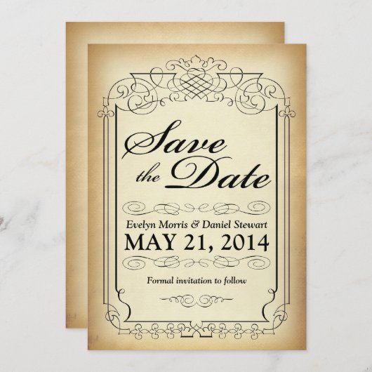 De  Rol van de Stijl sparen de Kaart van de Datum (Voorkant / Achterkant)