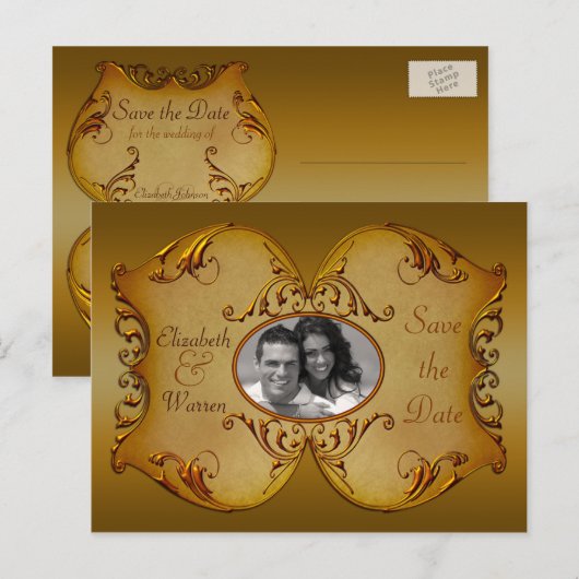 De Rol van het Bronze sparen het Briefkaart van de (Voorkant / Achterkant)