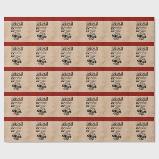 De rol van het mysterie van ware misdaadmoord is b cadeaupapier (Vlak)