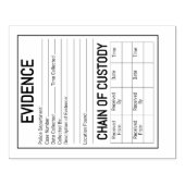 De rol van het spelletje van het spel "Bewijsketen Rubberstempel (Afrduk)